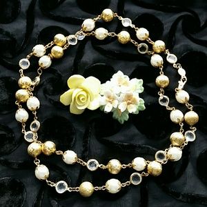 Austrian Crystals Signed Necklace